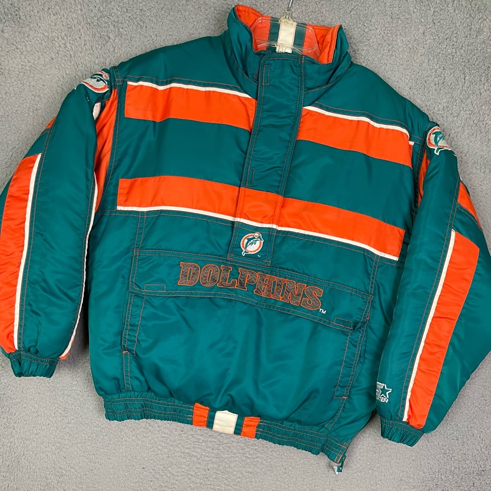 Vintage 90s Miami‎ Dolphins starter puffer jacket